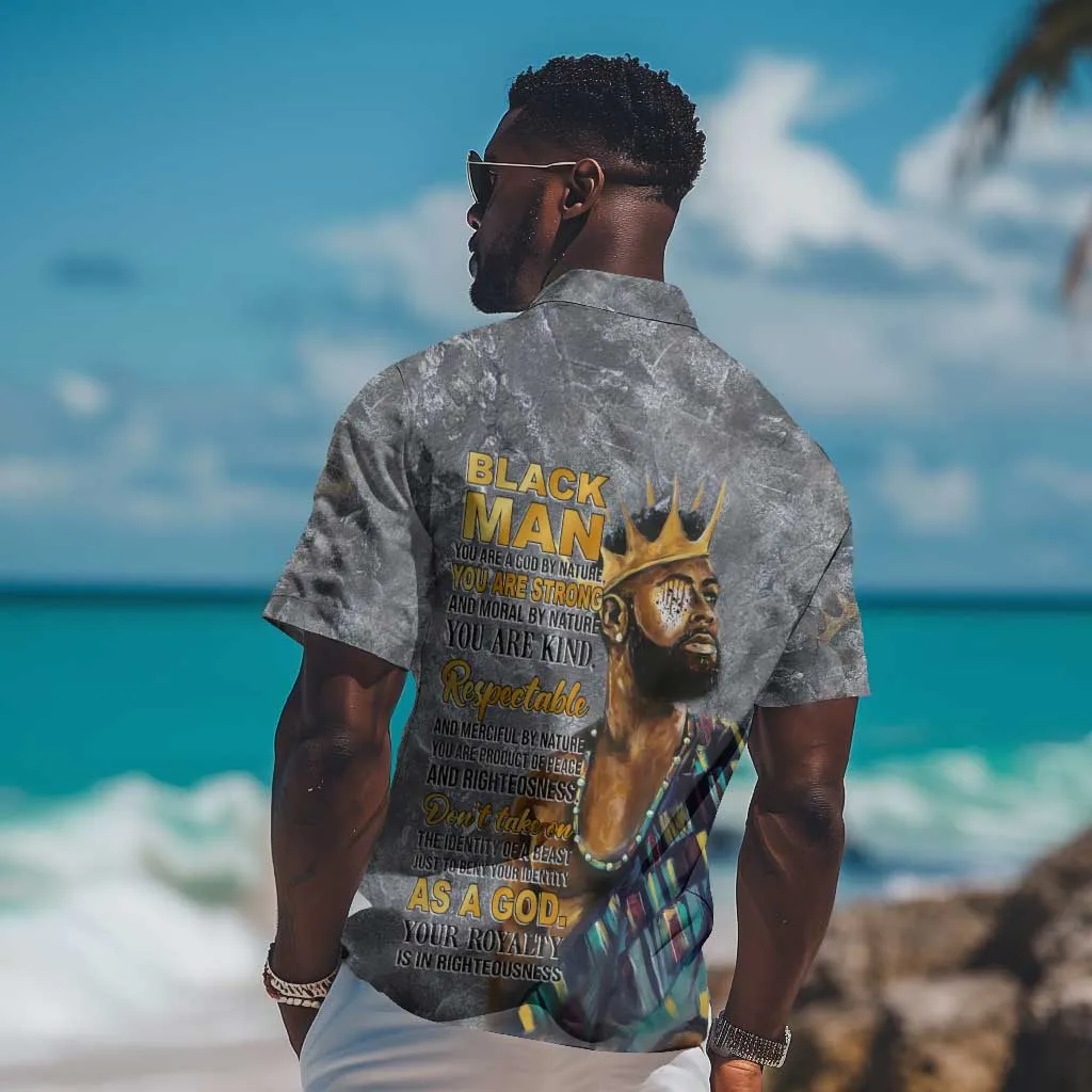 Black Man Africa Hawaiian Shirt Naturally King DT02