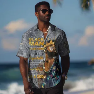 Black Man Africa Hawaiian Shirt Naturally King DT02