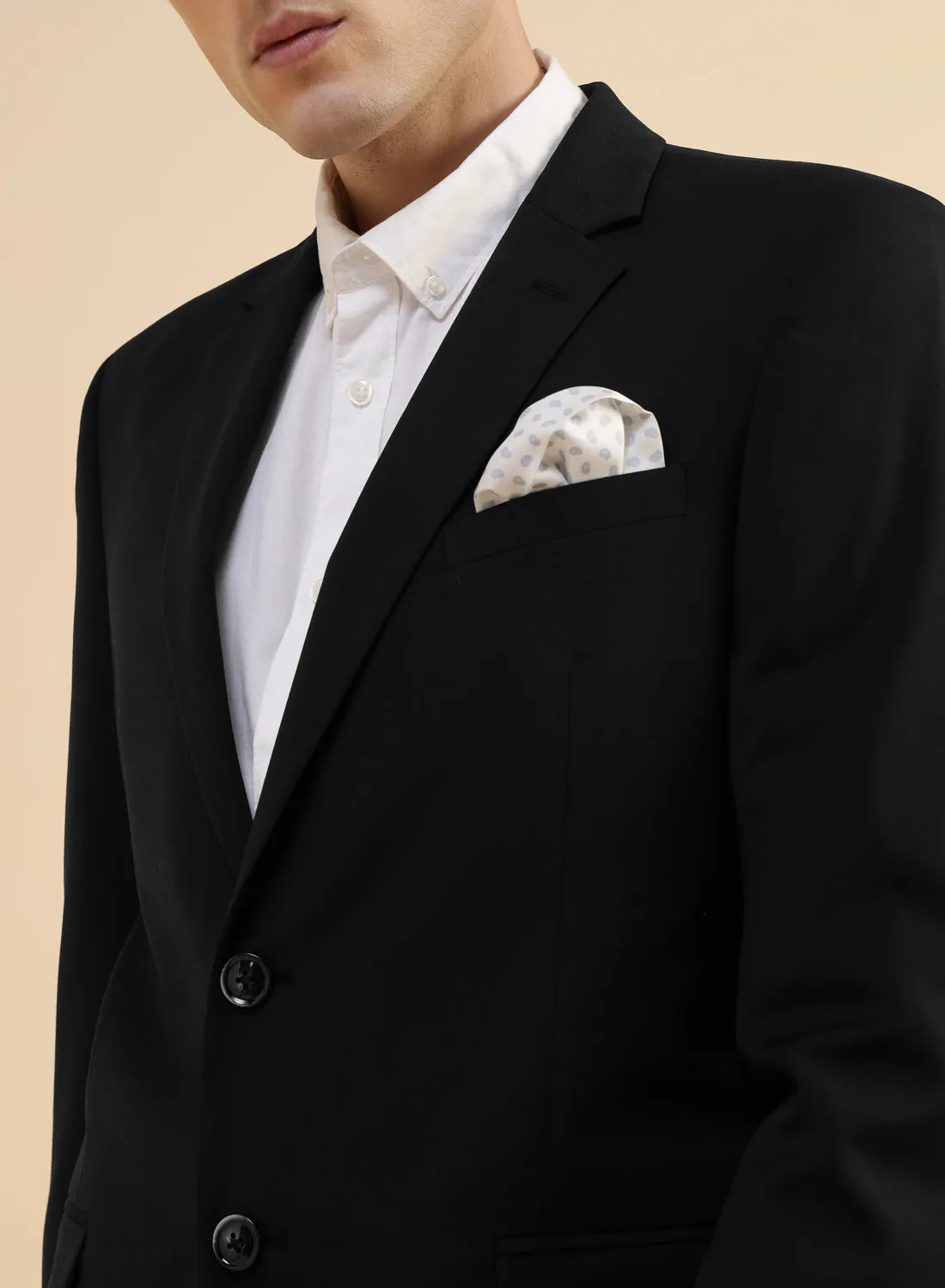 Black Poly wool Jacket