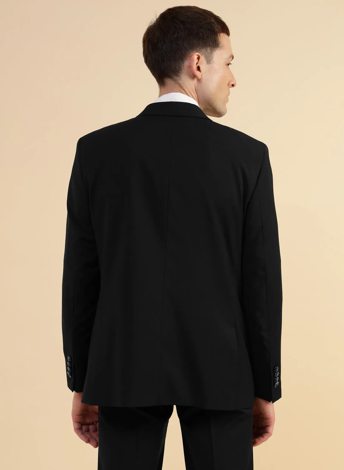 Black Poly wool Jacket