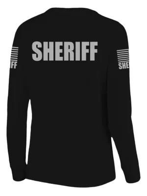 Black Sheriff Women's Shirt - Long Sleeve (Gray)