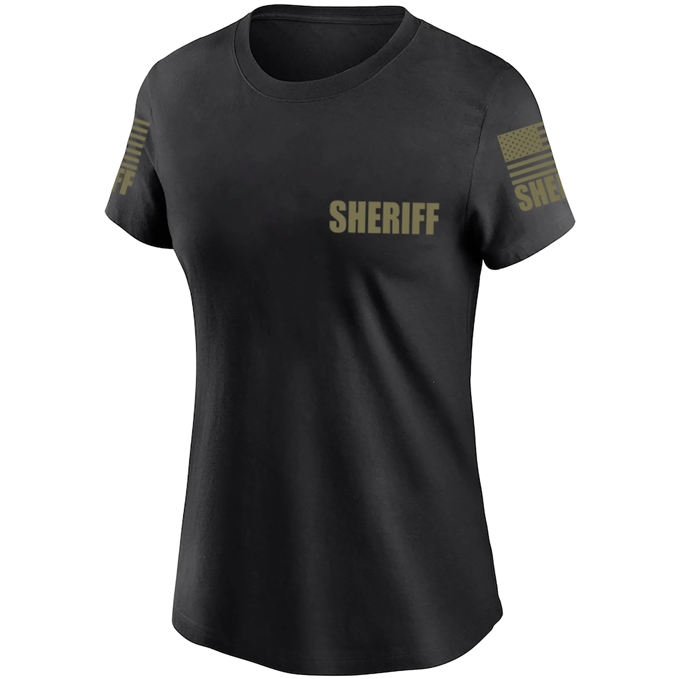 Black Sheriff Women's Shirt - Short Sleeve (Green)