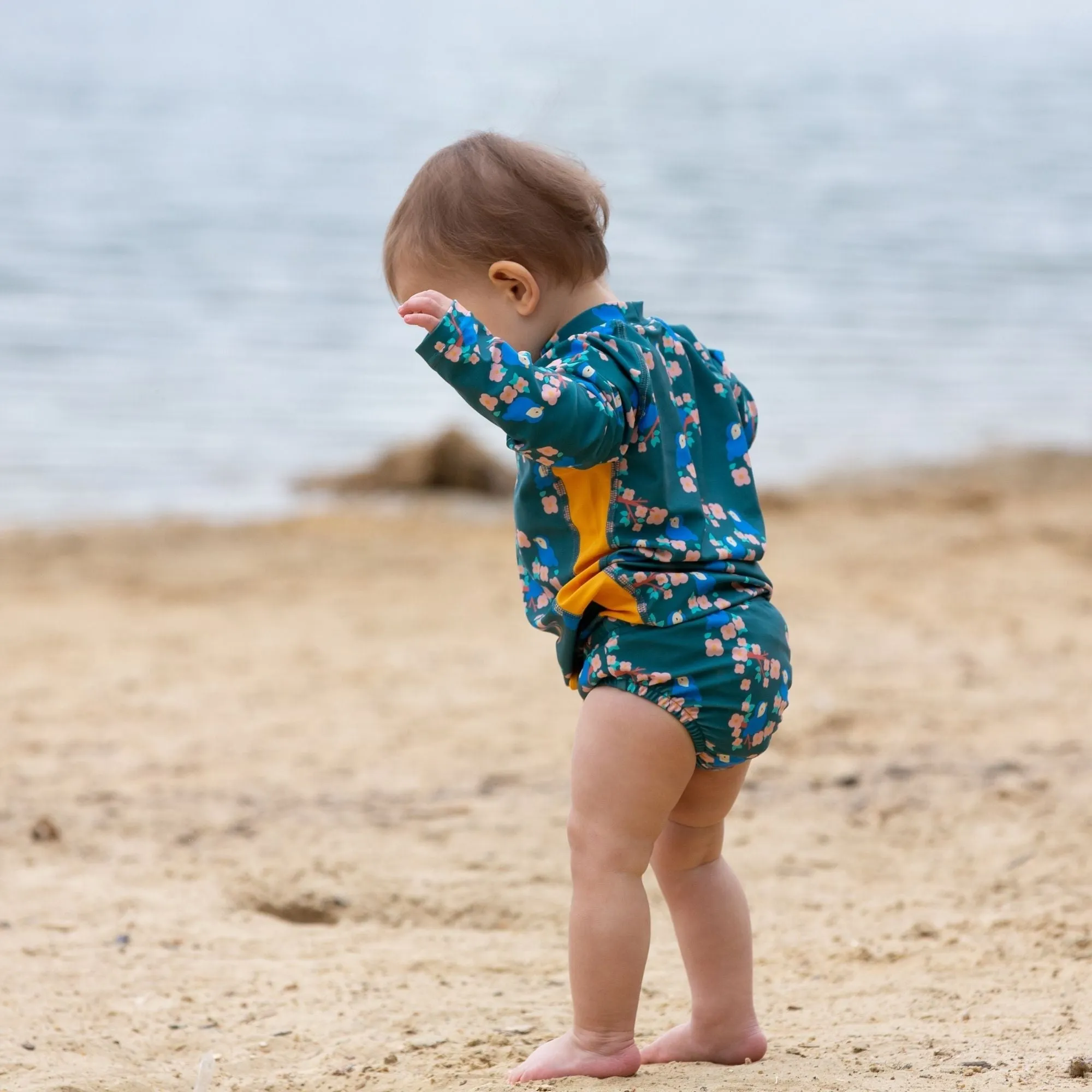 Bluebirds UPF 50  Sunsafe Long Sleeve Rash Vest