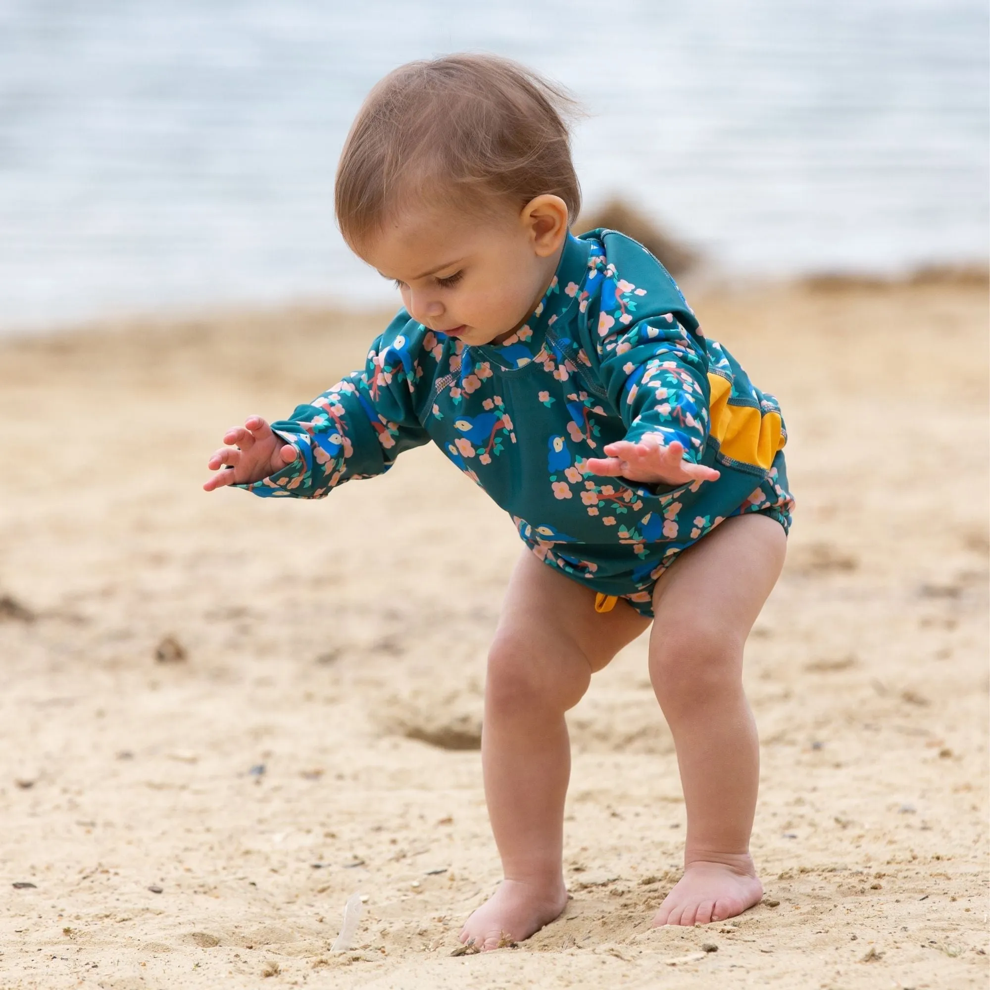 Bluebirds UPF 50  Sunsafe Long Sleeve Rash Vest