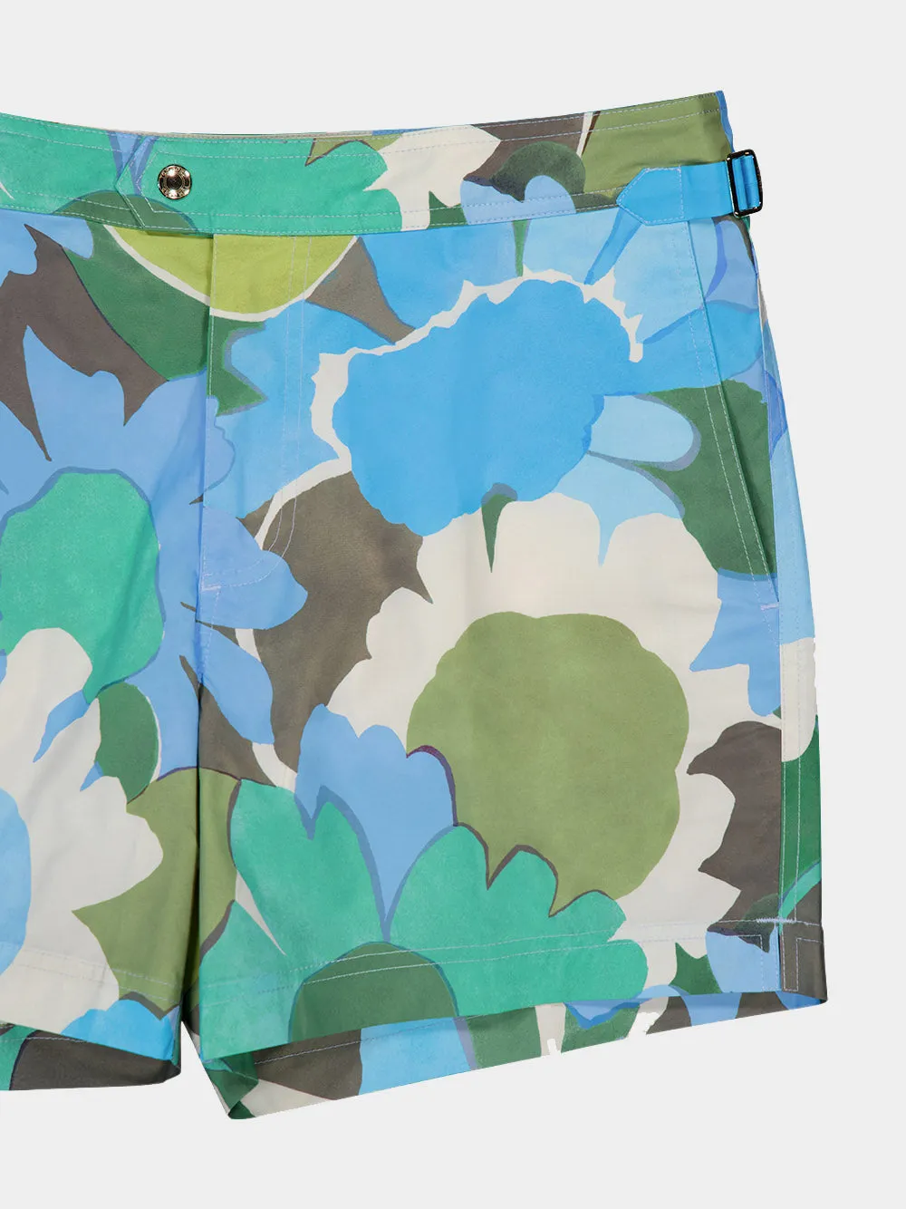 Bold Daisy Print Swim Short
