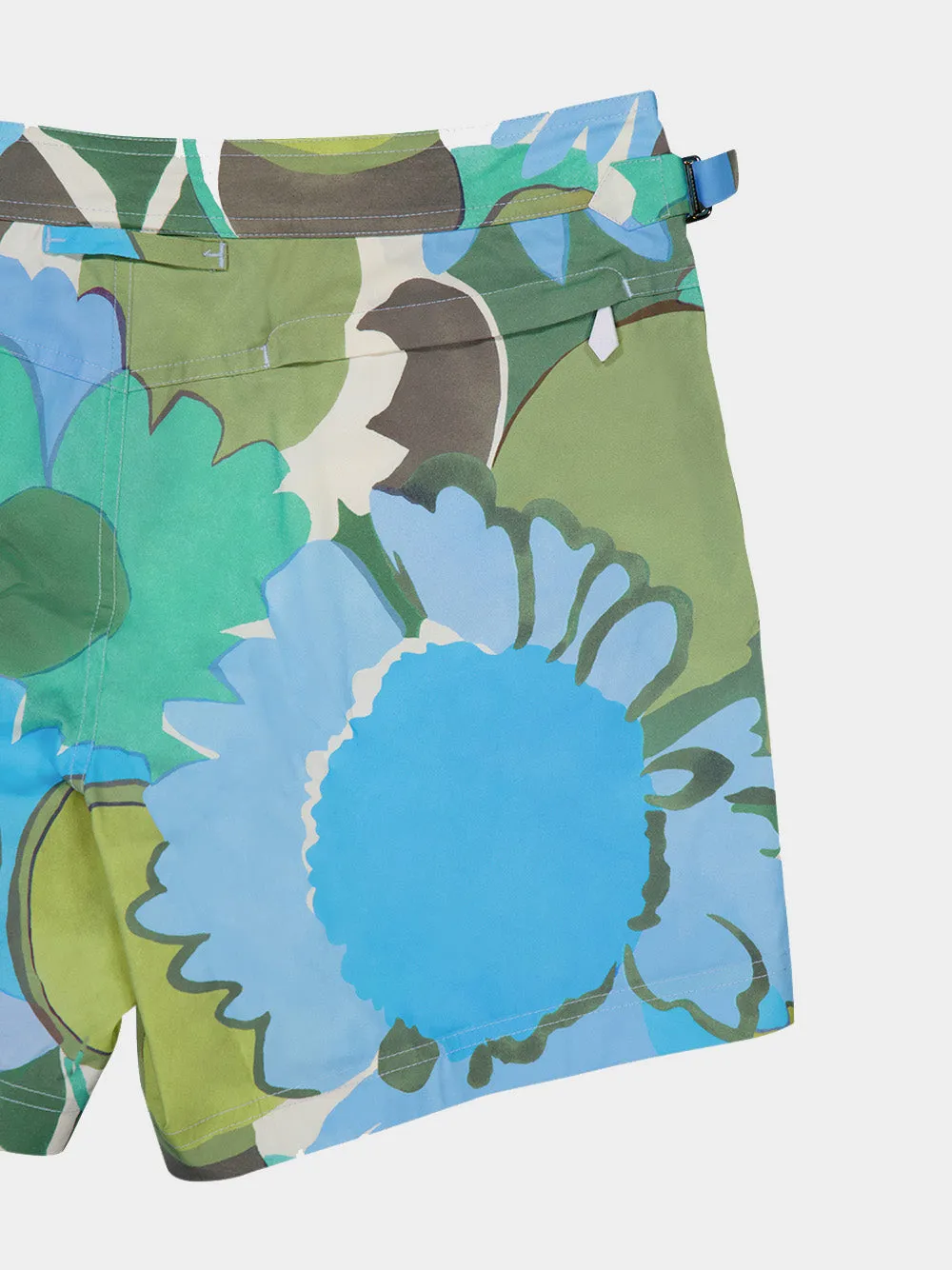 Bold Daisy Print Swim Short
