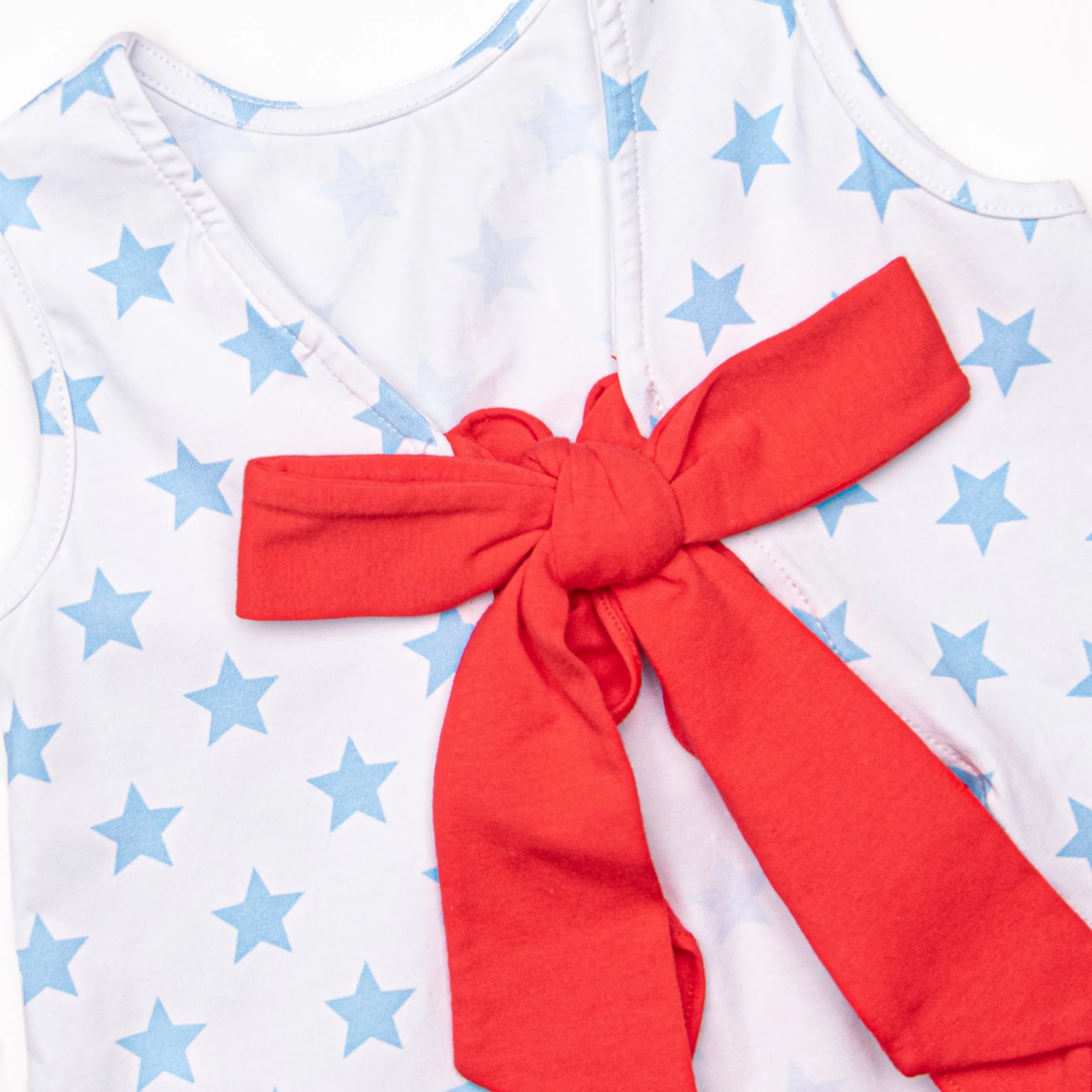 Bold Stars and Brave Hearts Short Set, Blue
