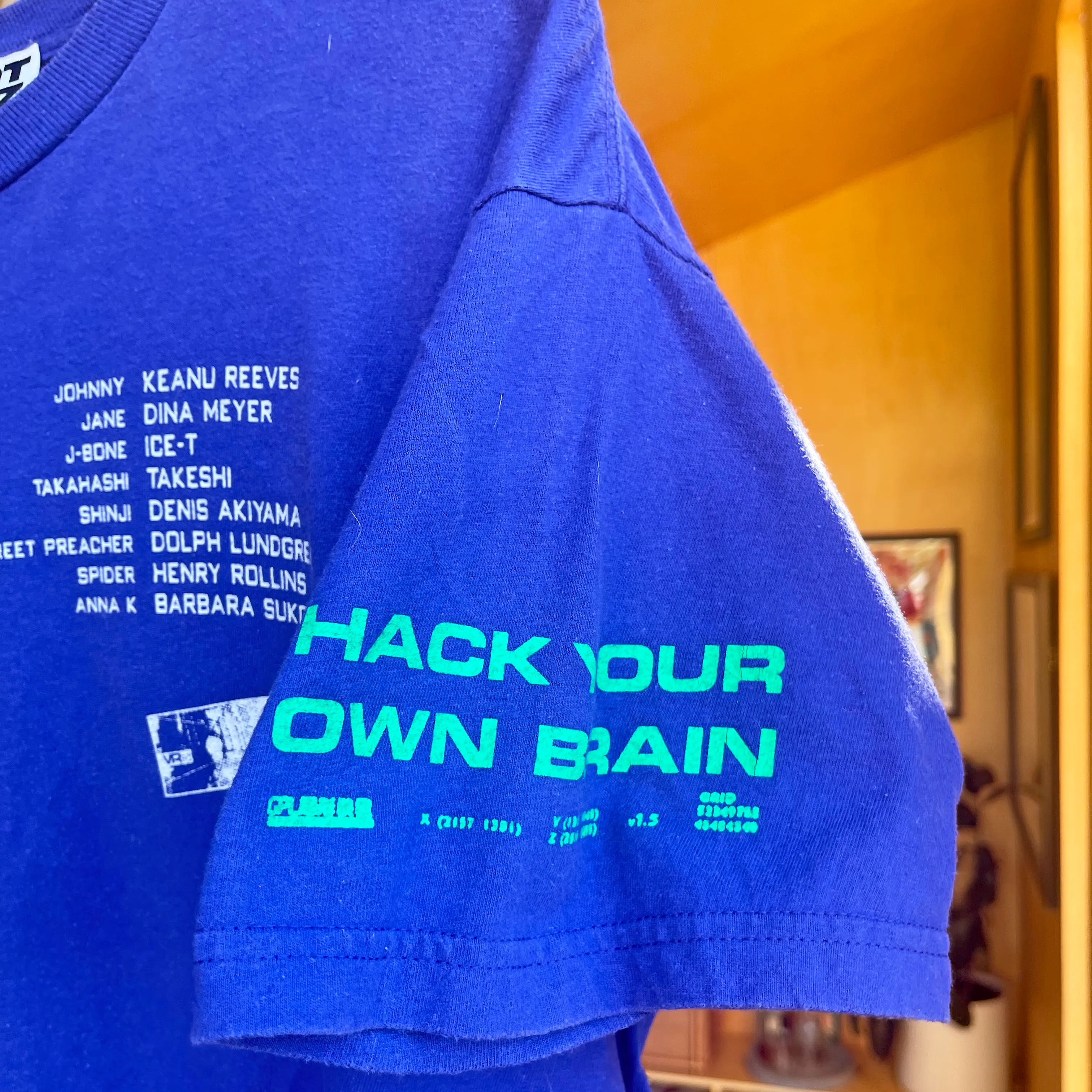 Boot Boyz Biz Johnny Mnemonic Cobalt Blue T-Shirt (Men's L)
