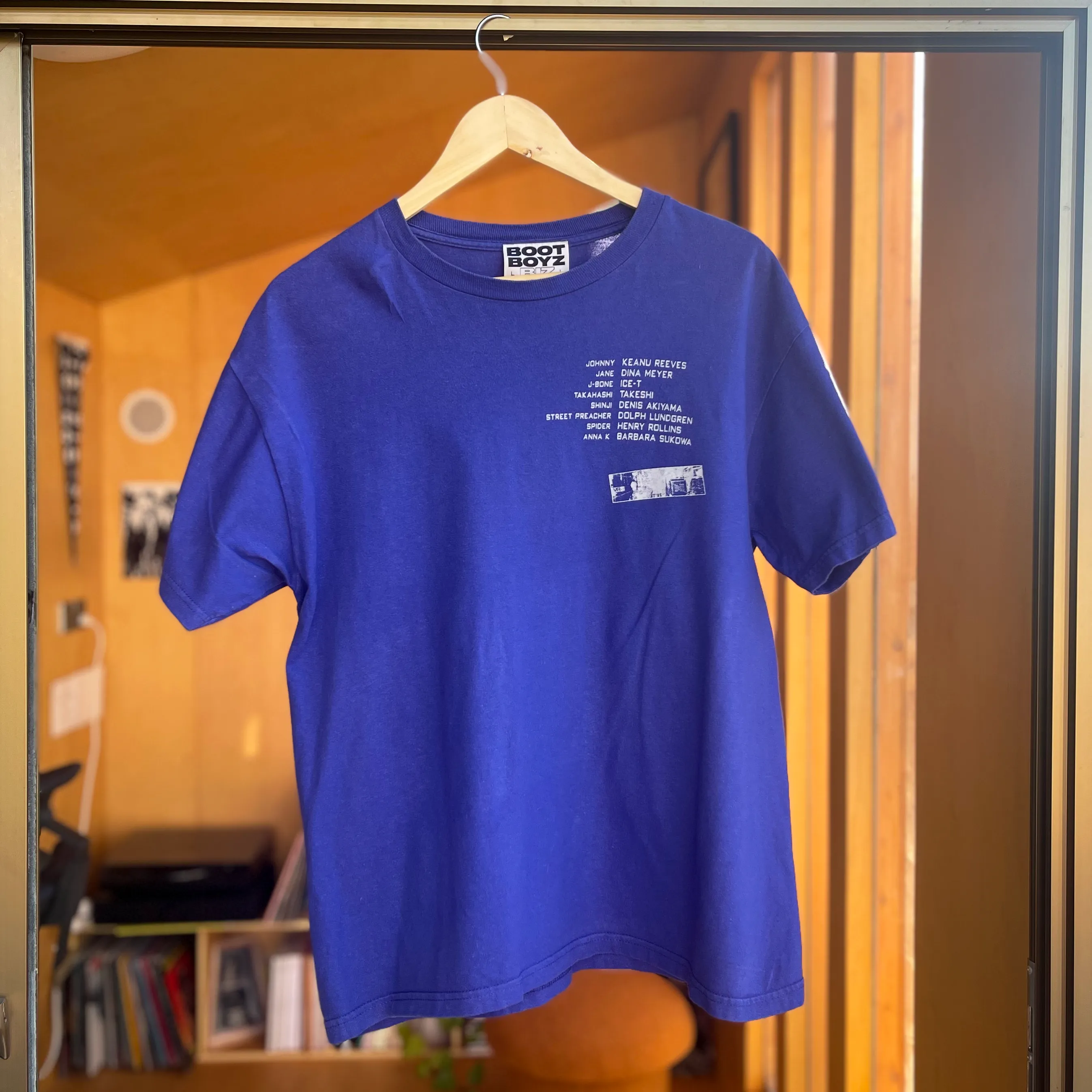 Boot Boyz Biz Johnny Mnemonic Cobalt Blue T-Shirt (Men's L)
