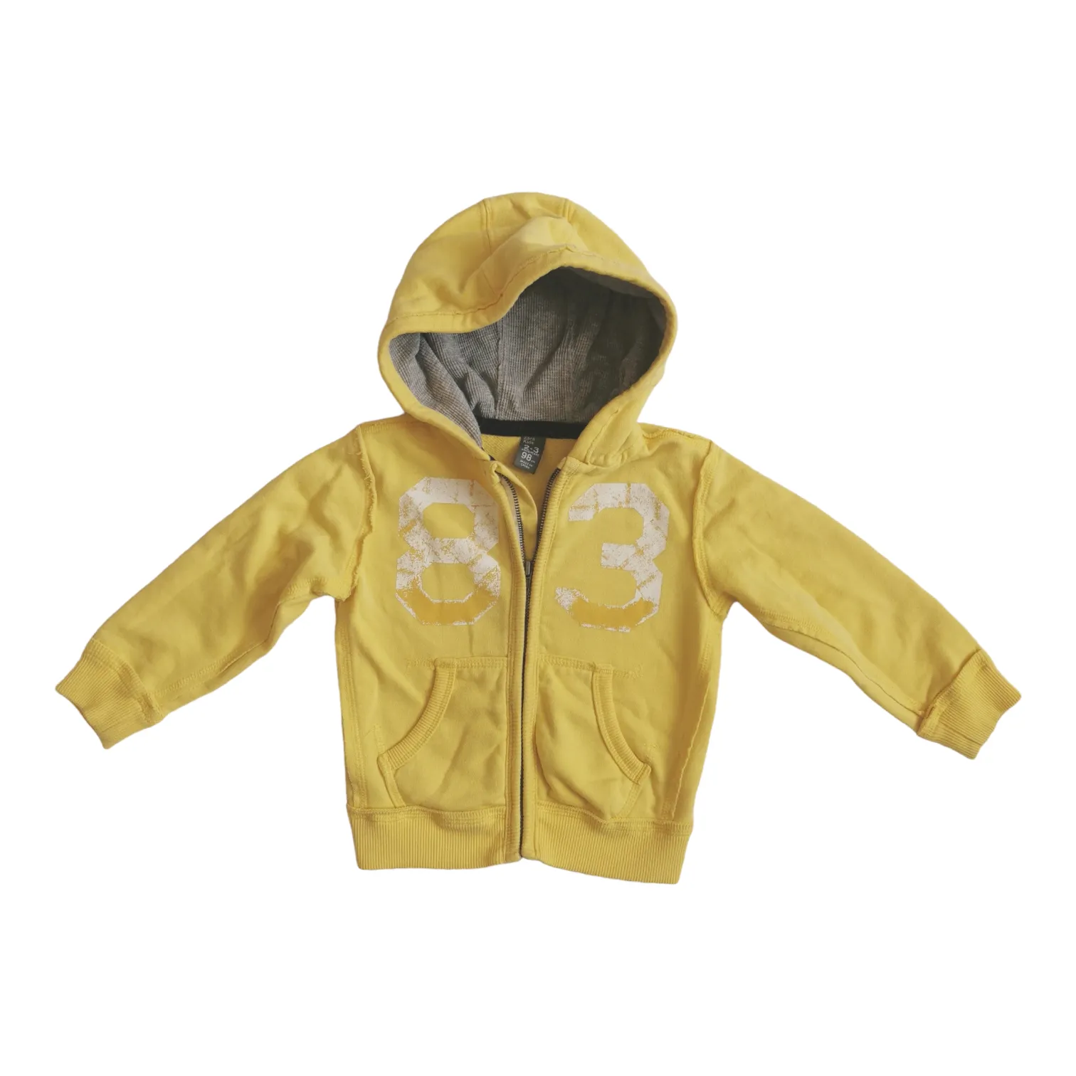 BOY SIZE 2/3 YEARS - ZARA Kids, Vintage Style Zippered Hoodie VGUC B29