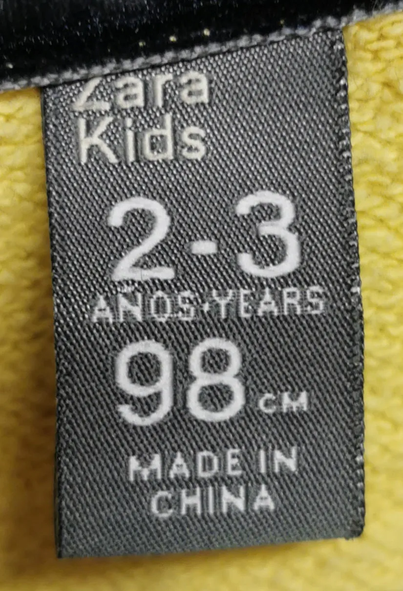 BOY SIZE 2/3 YEARS - ZARA Kids, Vintage Style Zippered Hoodie VGUC B29
