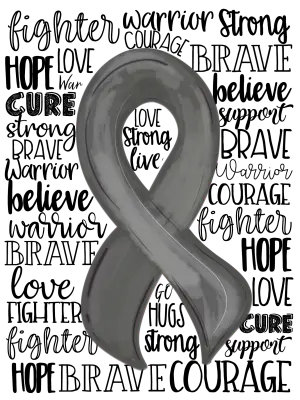 {Brain Cancer Awareness Ribbon}
