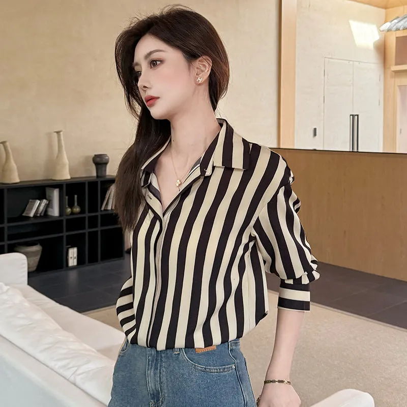 Breathable and Lightweight French Casual Seersucker Shirt