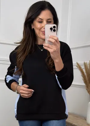 Bridget Black Dual Style Sweatshirt