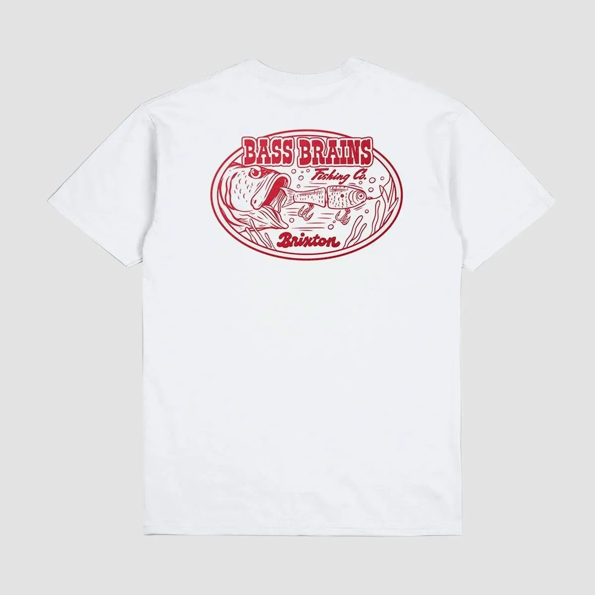 Brixton Bass Brains Swim T-Shirt White