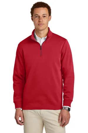 Brooks Brothers Double-Knit 1/4-Zip BB18206 Rich Red