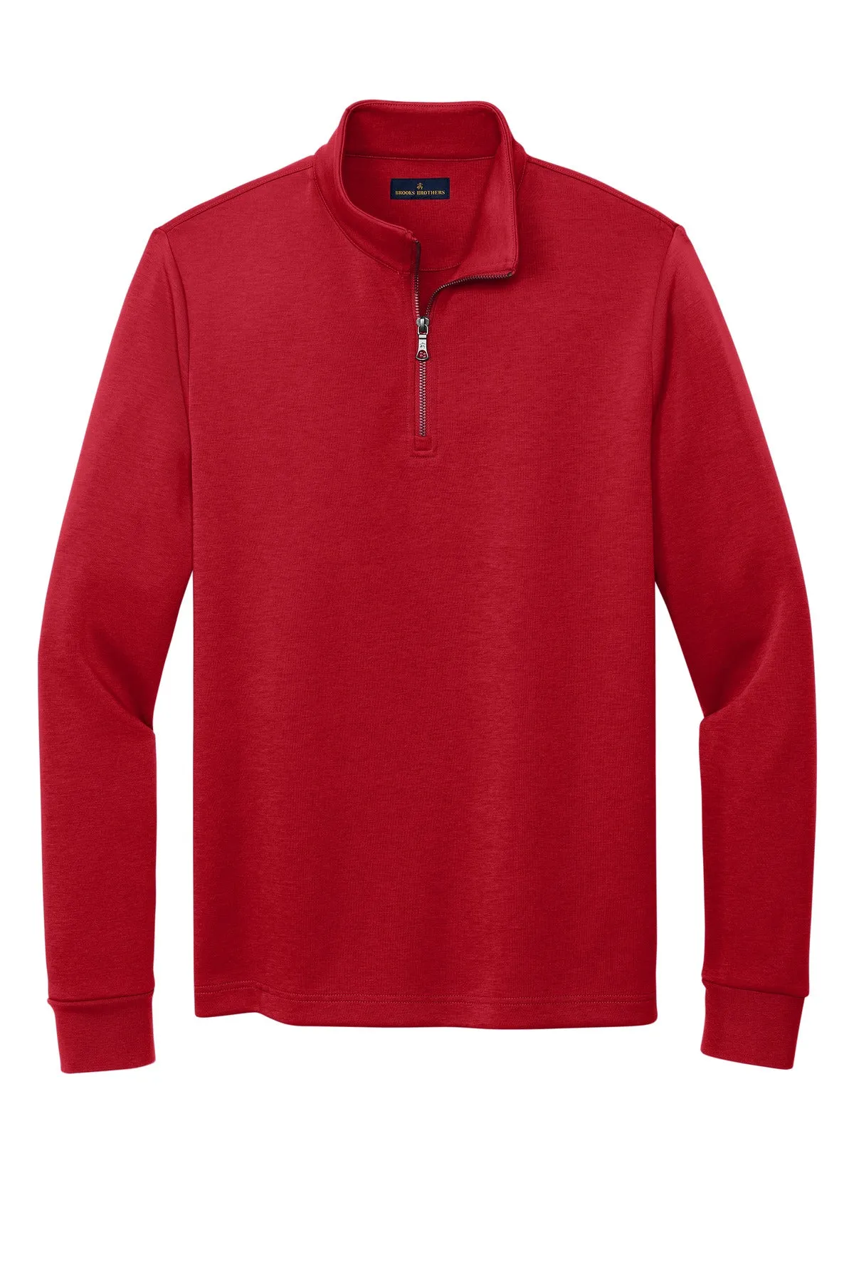 Brooks Brothers Double-Knit 1/4-Zip BB18206 Rich Red