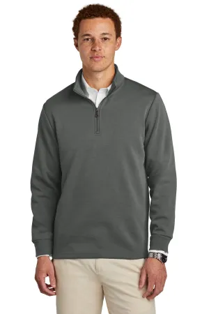 Brooks Brothers Double-Knit 1/4-Zip BB18206 Windsor Grey