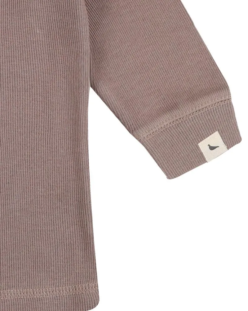 Brown Rib Top
