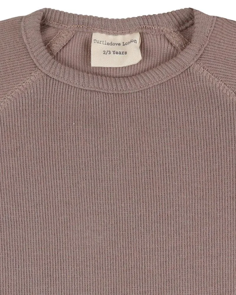 Brown Rib Top