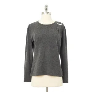 Buckle Cashmere Wool Sweater