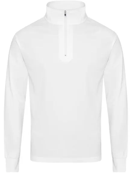 BURKE LONG SLEEVE CREW POLO -WHITE
