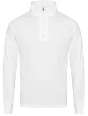 BURKE LONG SLEEVE CREW POLO -WHITE