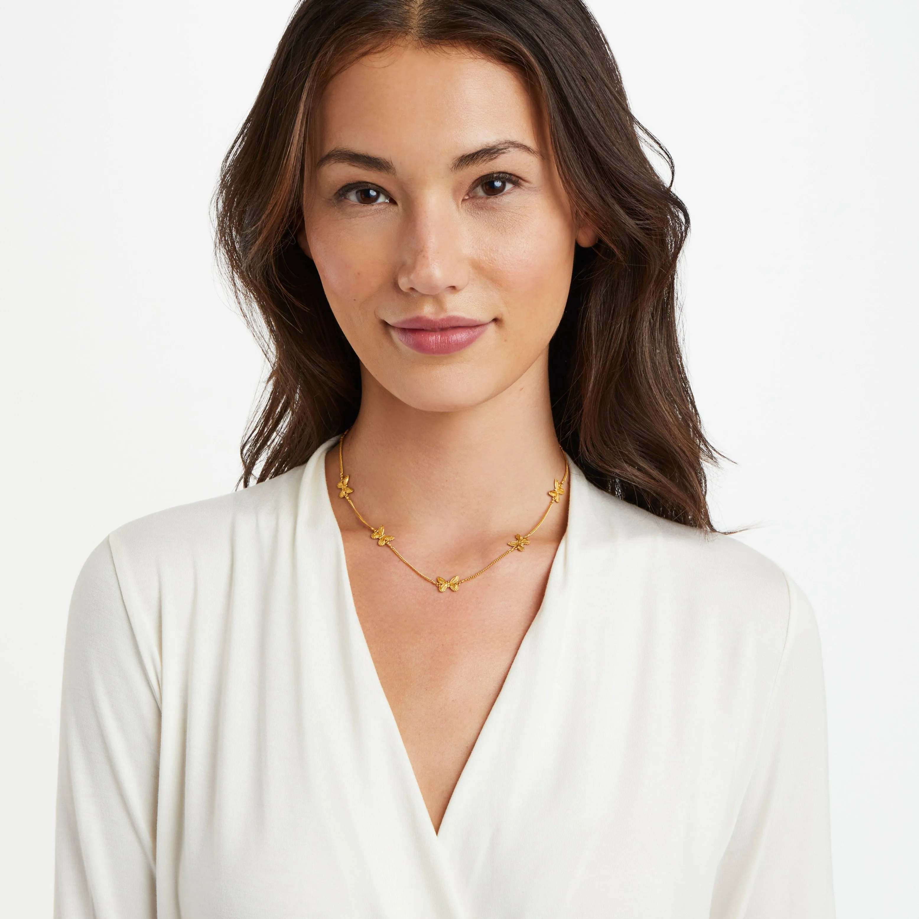 Butterfly Delicate Station Necklace