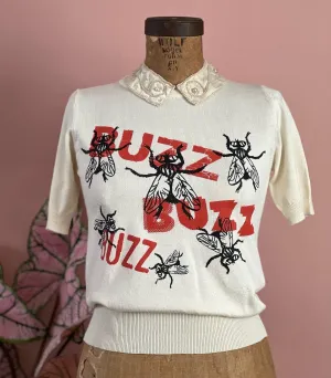 BUZZ BUZZ BUZZ SWEATER *IVORY