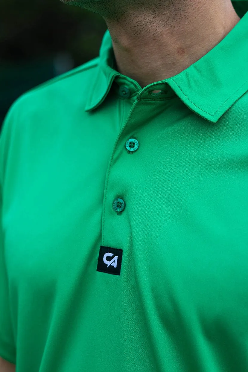 CA Iconic Golf Shirt | Emerald Green