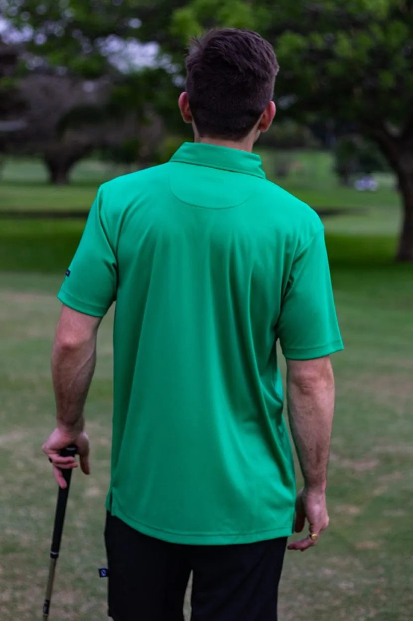 CA Iconic Golf Shirt | Emerald Green