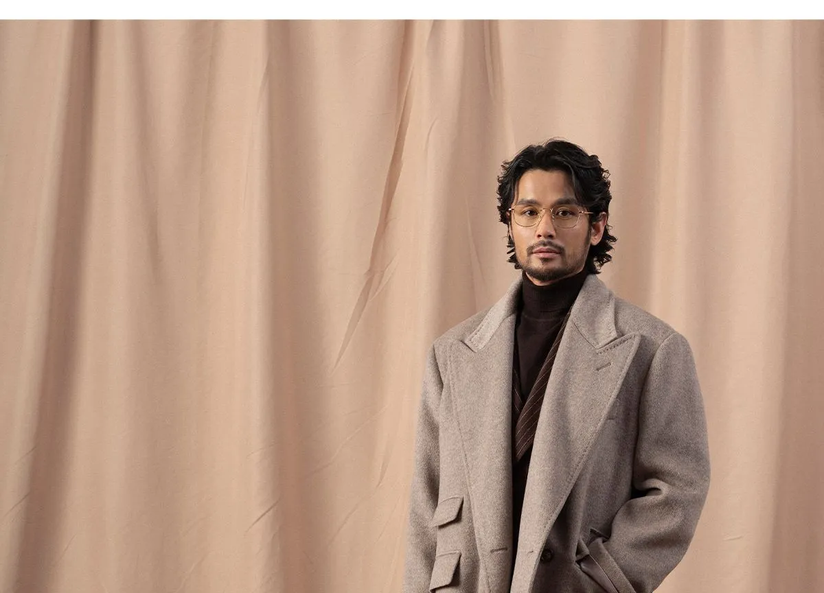 Camel Double-Breasted Overcoat