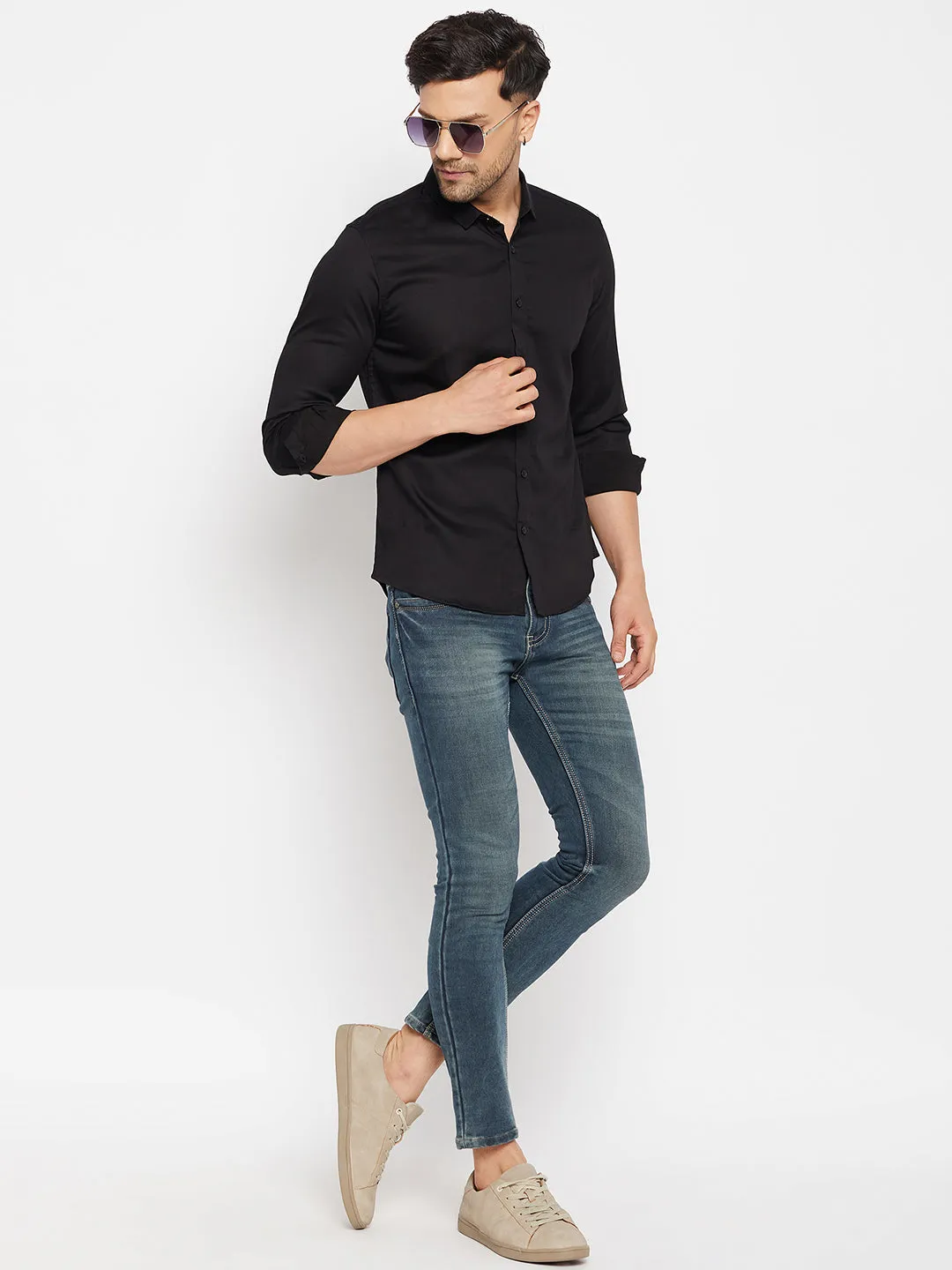 Camla Black Shirts For Men