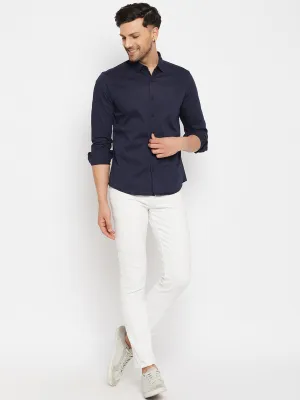 Camla Navy Shirts For Men