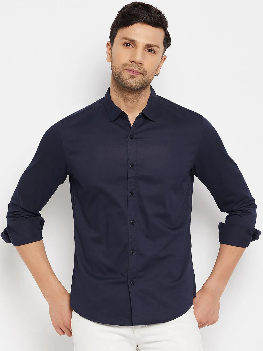 Camla Navy Shirts For Men
