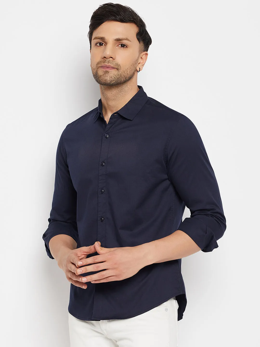 Camla Navy Shirts For Men
