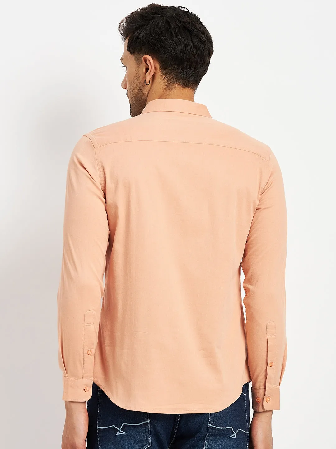 Camla Peach Shirts For Men