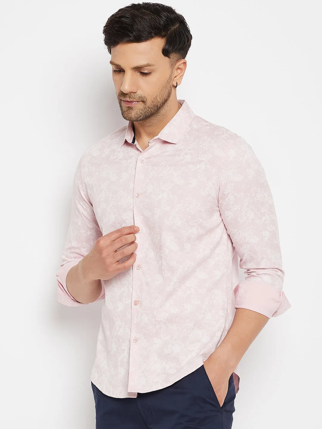 Camla Pink Shirts For Men