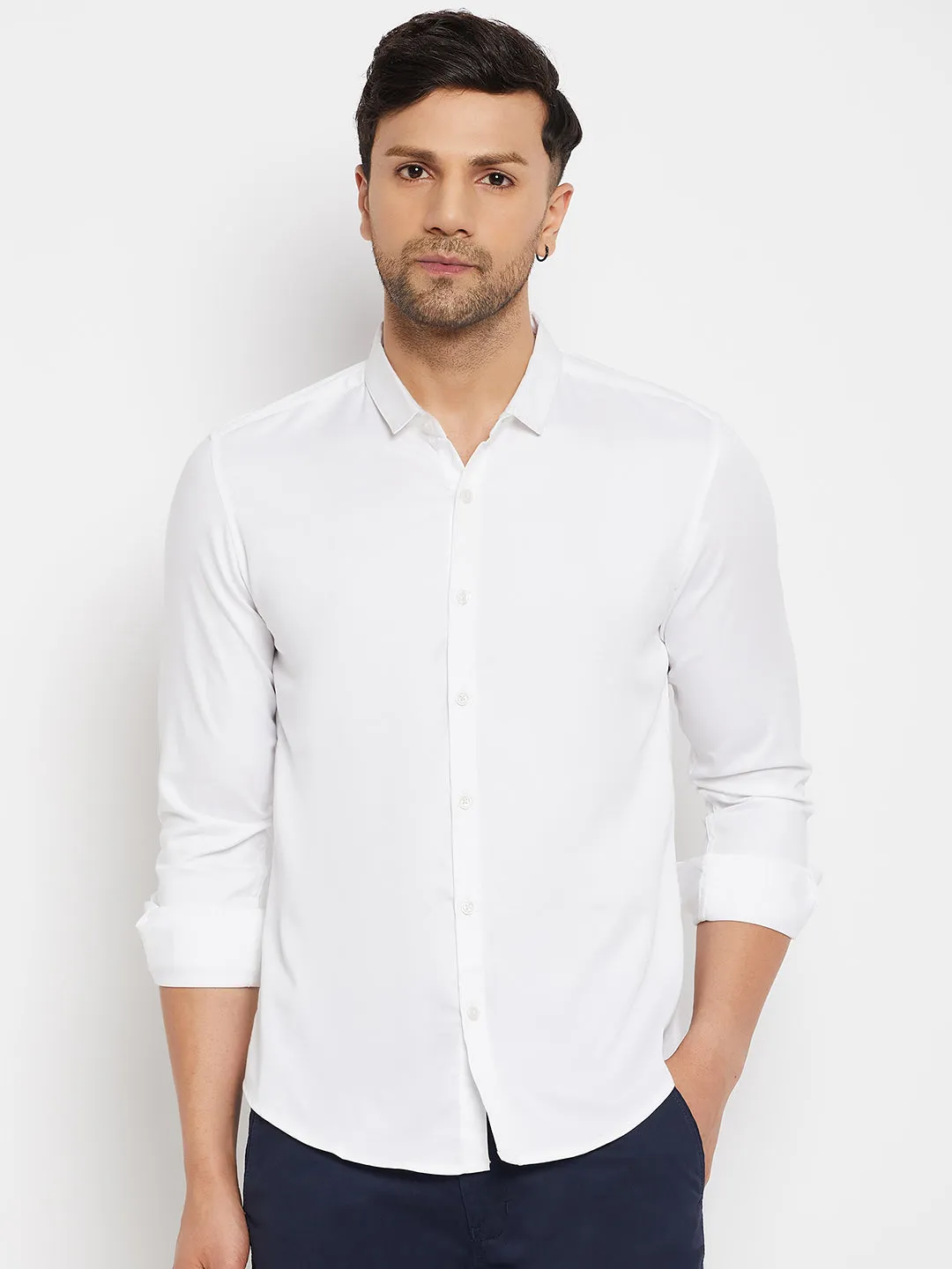 Camla White Shirts For Men
