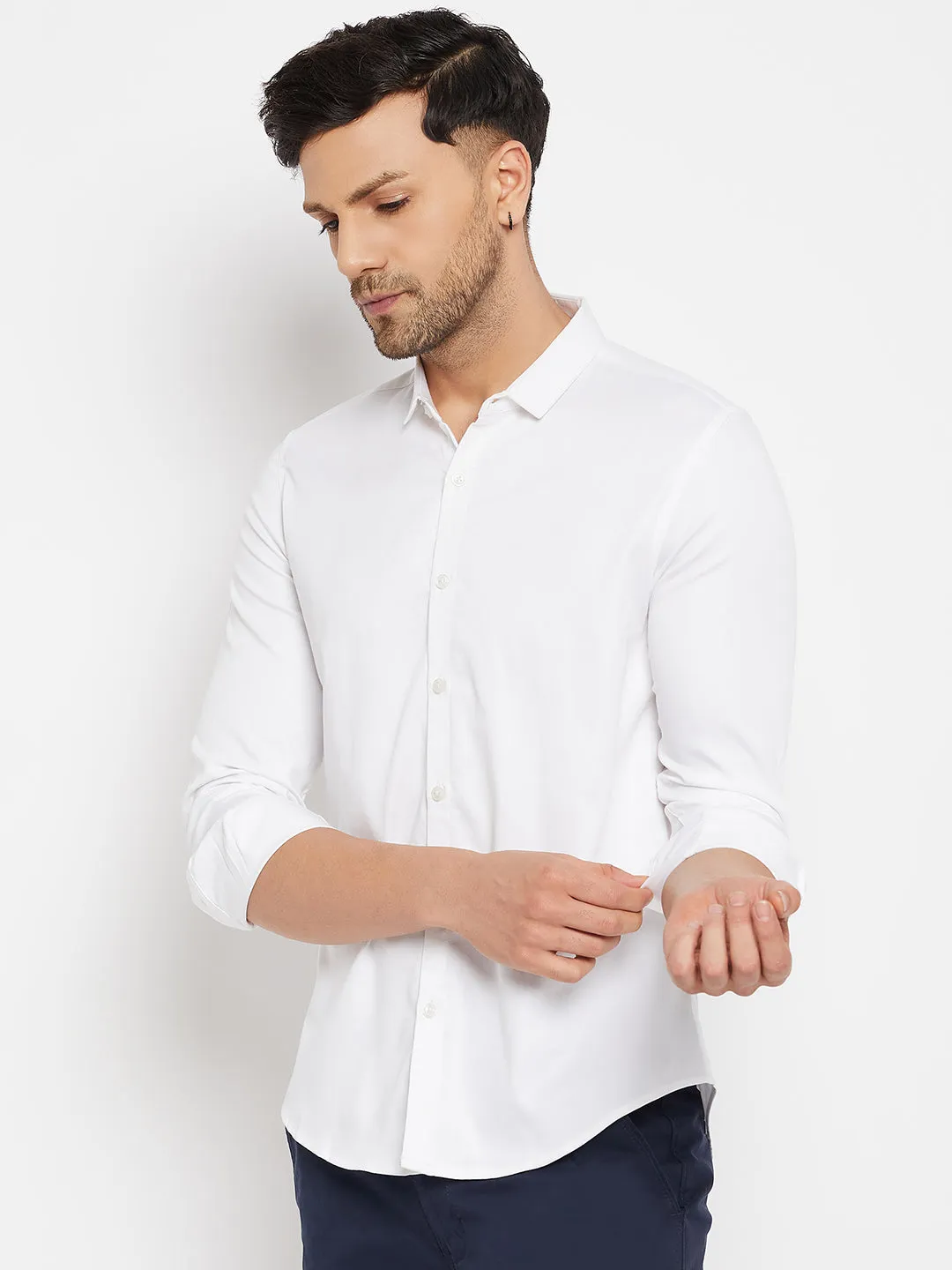 Camla White Shirts For Men