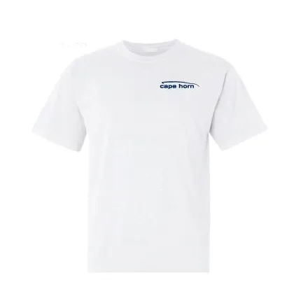 Cape Horn Circle Marlin Cotton Shirt - White