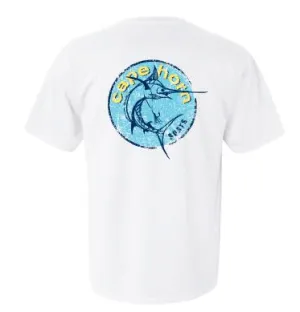 Cape Horn Circle Marlin Cotton Shirt - White