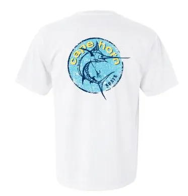 Cape Horn Circle Marlin Cotton Shirt - White