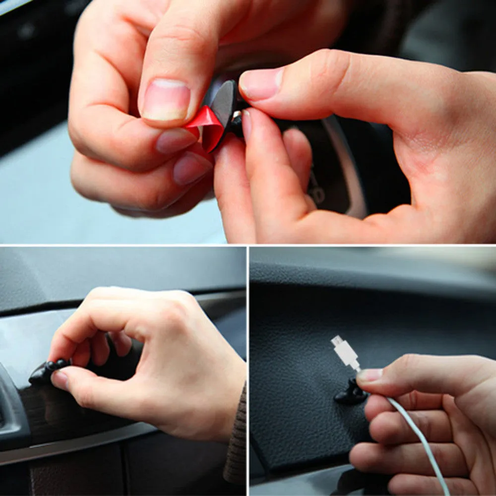 Car Cable Holder Clips (8 Pcs)