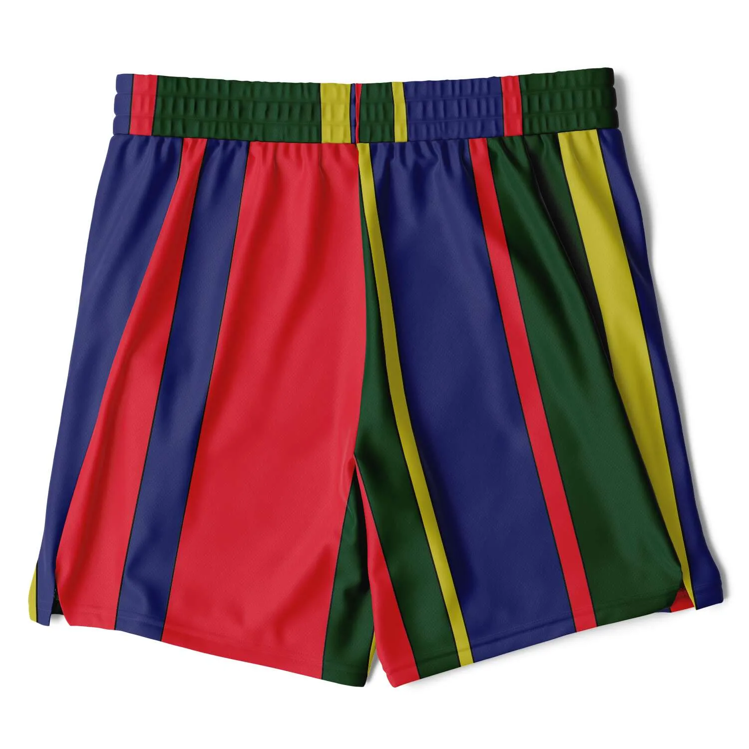 Carib Polo Striped Polo Athletic Shorts