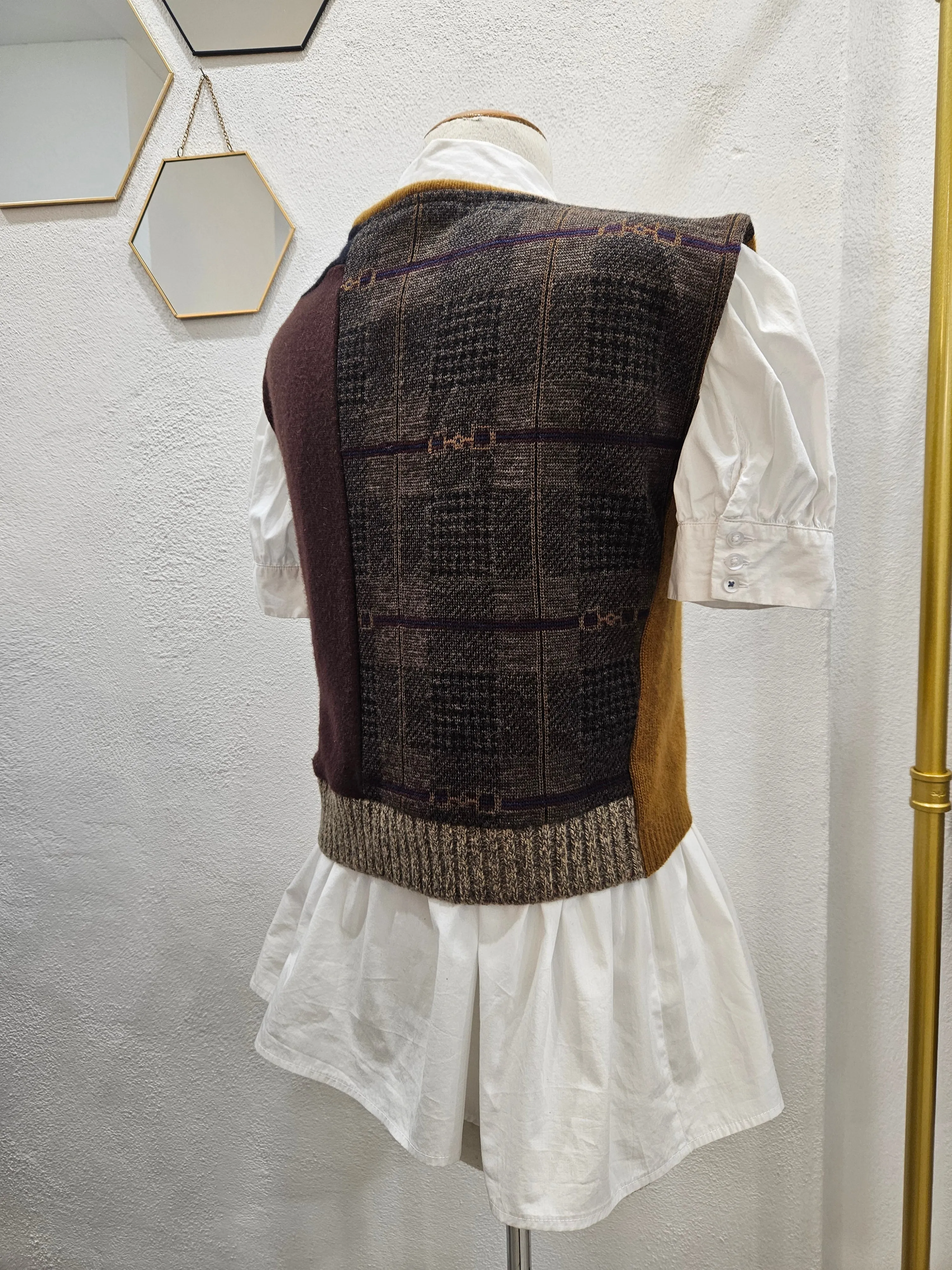 Cashmere Beaded Vest Small - Medium
