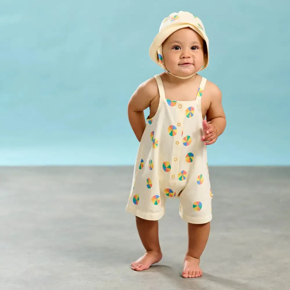 Cayman - Rainbow Parasol Dungaree Shorts