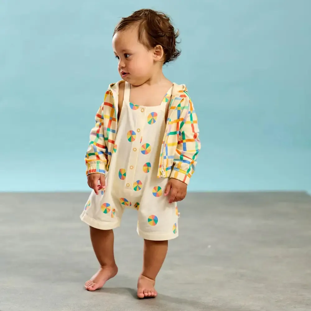Cayman - Rainbow Parasol Dungaree Shorts