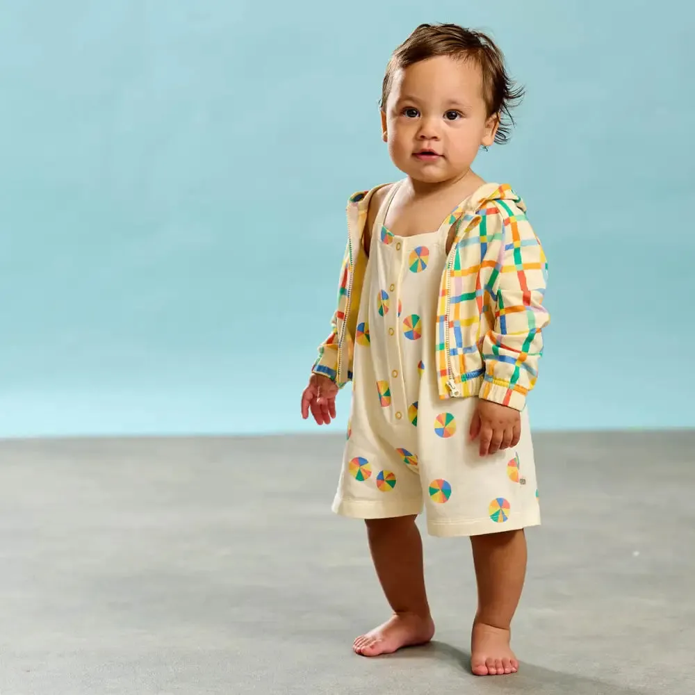 Cayman - Rainbow Parasol Dungaree Shorts