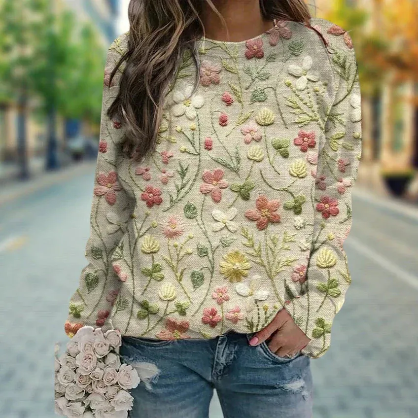 Chloe - Floral Sweaters For Women